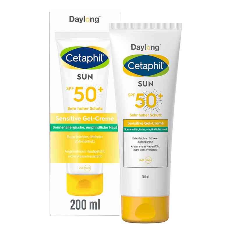 Cetaphil Sun Daylong SPF 50+ Sensitive Gel-Creme 200 ml von Galderma Laboratorium GmbH PZN 14237237
