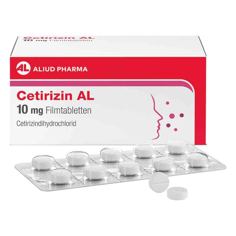 Cetirizin AL 10 mg Filmtabletten bei Heuschnupfen 20 stk von ALIUD Pharma GmbH PZN 02406634