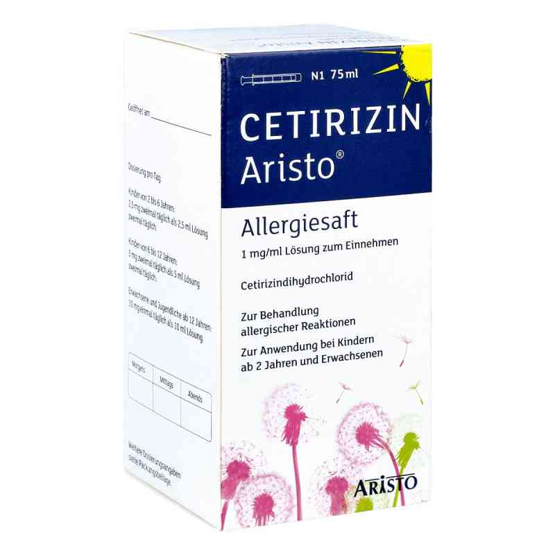 Cetirizin Aristo Allergiesaft 1 mg/ml 75 ml von Aristo Pharma GmbH PZN 13714511