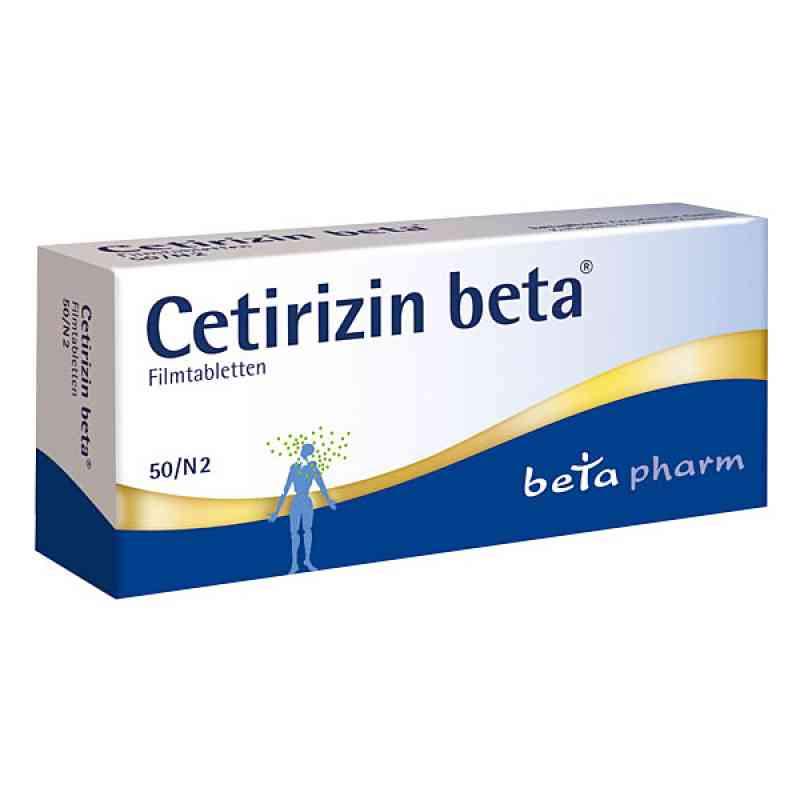 Cetirizin beta 50 stk von betapharm Arzneimittel GmbH PZN 02156887