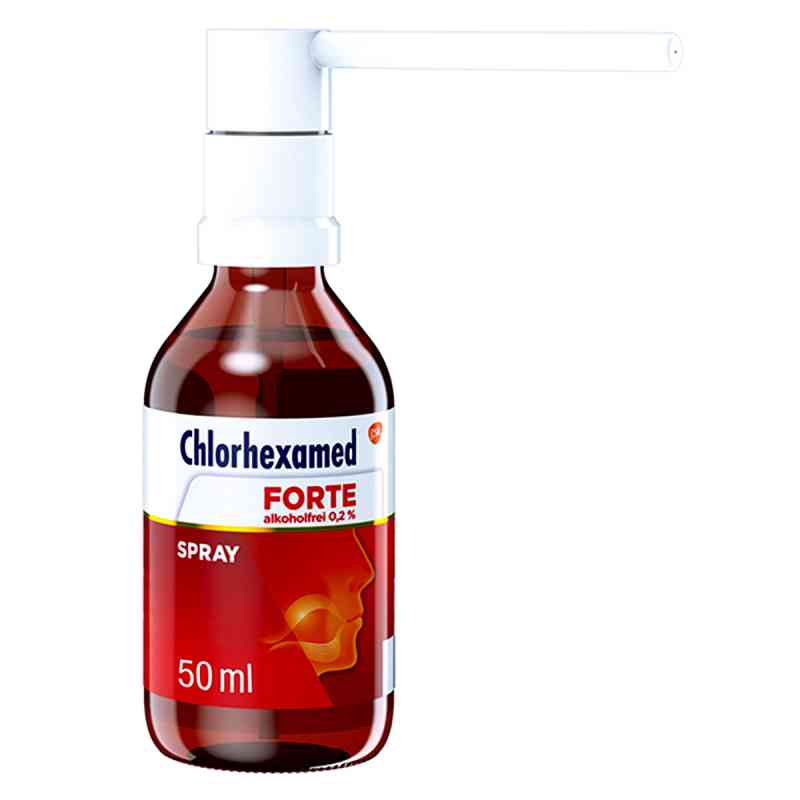 Chlorhexamed FORTE alkoholfrei 0,2%, Anwendung als Spray 50 ml von GlaxoSmithKline Consumer Healthc PZN 00713970