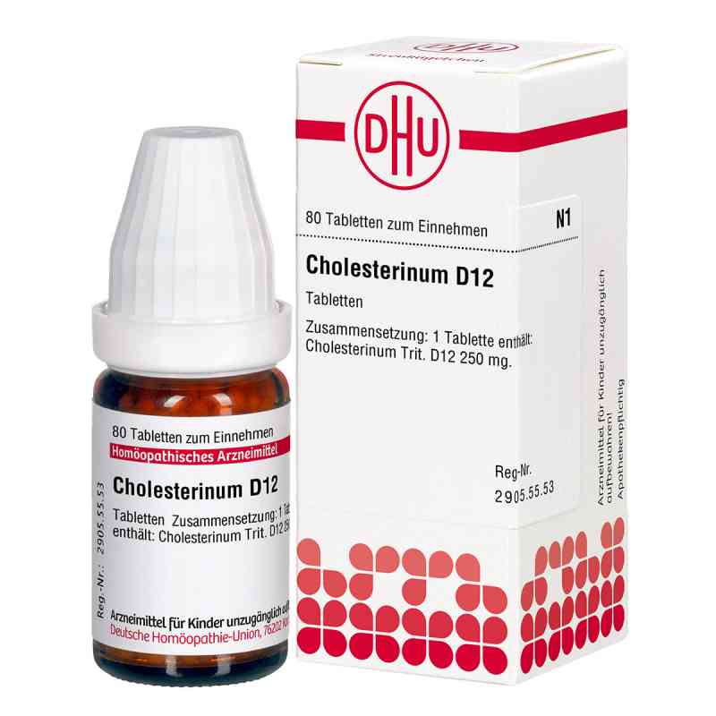 Cholesterinum D12 Tabletten 80 stk von DHU-Arzneimittel GmbH & Co. KG PZN 02628286