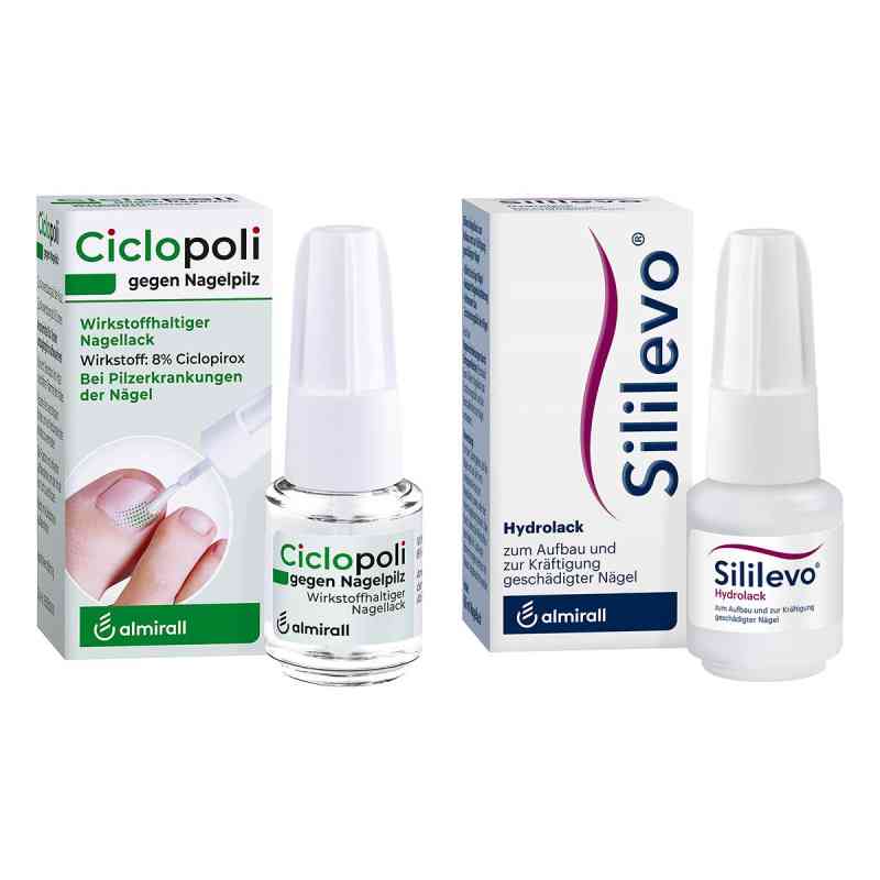 Ciclopoli gegen Nagelpilz (6.6 ml) + Sililevo Nagellack (3.3 ml) 1 Pck von ALMIRALL HERMAL GmbH PZN 08102554