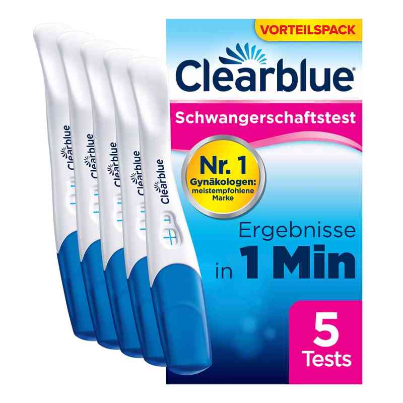 Clearblue Schwangerschaftstest Schnelle Erkennung 5 stk von WICK Pharma - Zweigniederlassung der Procter & Gam PZN 19230642