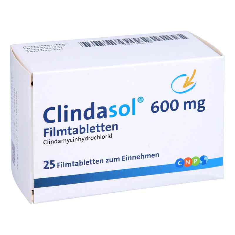 Clindasol 600 mg Filmtabletten 25 stk von CNP Pharma GmbH PZN 13890449