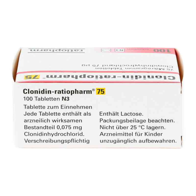 Clonidin ratiopharm 75 Tabletten 100 stk online günstig kaufen