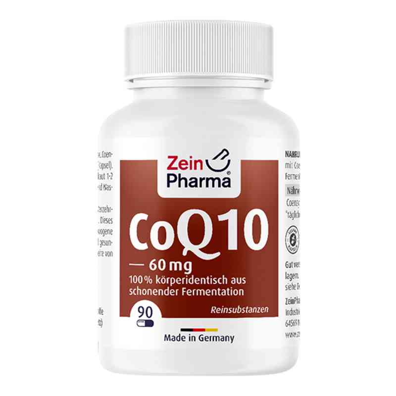 Coenzym Q10 Kapseln 60 mg 90 stk von ZeinPharma Germany GmbH PZN 09096355
