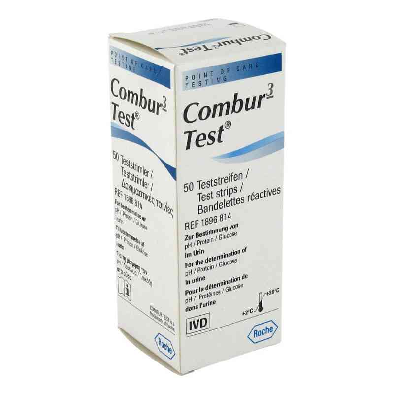 Combur 3 Test Teststreifen 50 stk von Roche Diagnostics Deutschland GmbH PZN 00838536
