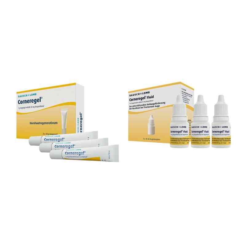Corneregel Augengel + Fluid Augentropfen 1 Set von Dr. Gerhard Mann PZN 08107260
