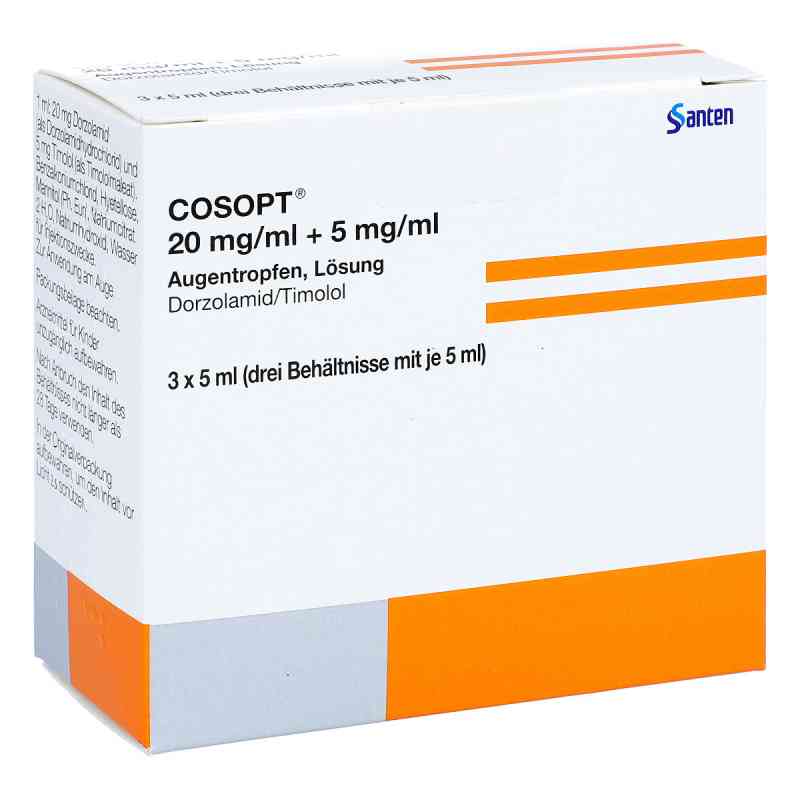 COSOPT 20mg/ml+5mg/ml 3X5 ml von Santen GmbH PZN 00120342
