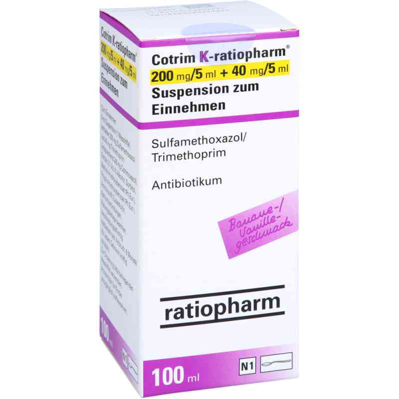 Cotrim K-ratiopharm 200mg/5ml + 40mg/5ml Suspension zur, zum e. 100 ml von ratiopharm GmbH PZN 17550609