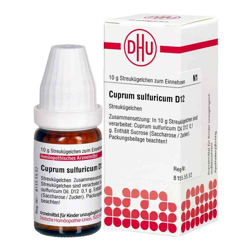 Cuprum Sulfuricum D12 Globuli 10 g von DHU-Arzneimittel GmbH & Co. KG PZN 07456401
