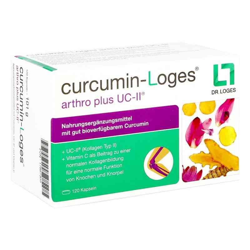 Curcumin-Loges Arthro Plus UC-II Kapseln 120 stk von Dr. Loges + Co. GmbH PZN 17887303