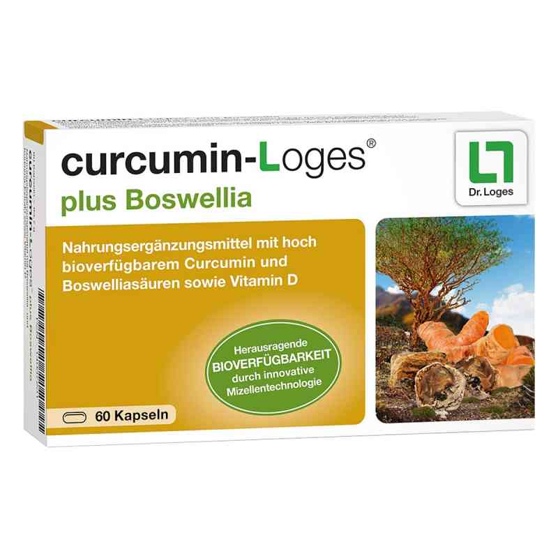 curcumin-Loges plus Boswellia - Kurkuma Kapseln mit Weihrauch 60 stk von Dr. Loges + Co. GmbH PZN 14037231