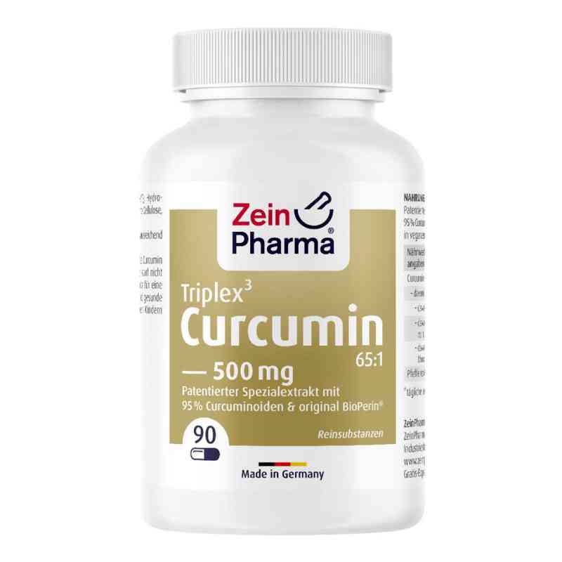 Curcumin-triplex3 500 mg/Kap.95% Curcumin+bioperin 90 stk von Zein Pharma - Germany GmbH PZN 08768953