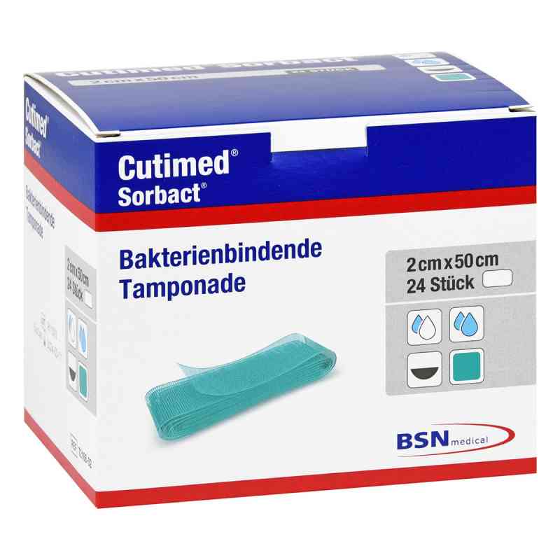 Cutimed Sorbact bakterienbindende Tamponaden 2x50 cm 24 stk von BSN medical GmbH PZN 07351731