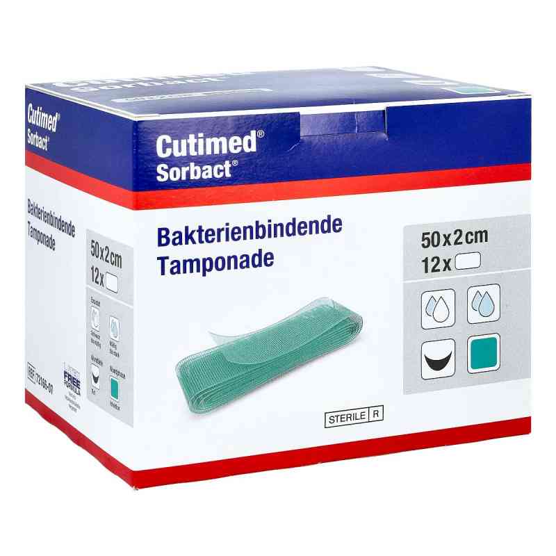 Cutimed Sorbact Tamponaden 2x50 cm 12 stk von BSN medical GmbH PZN 15657668
