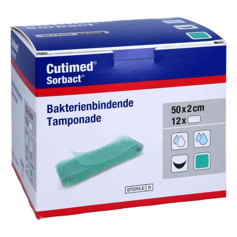 Cutimed Sorbact Tamponaden 2x50 Cm 12 stk von Avitamed GmbH PZN 17578306