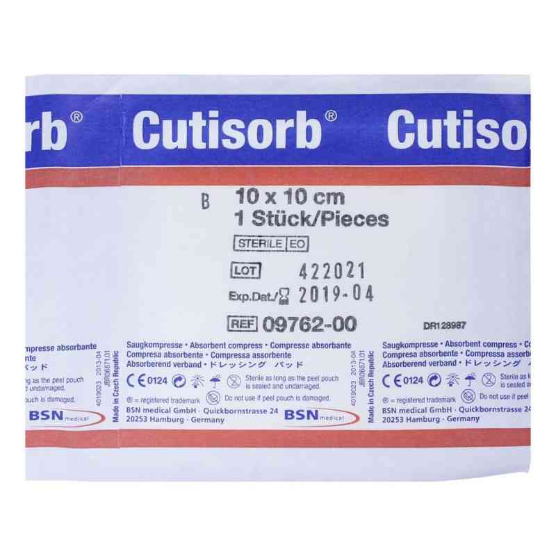 Cutisorb Saugkompressen 10x10 cm steril 1 stk von BSN medical GmbH PZN 02536851