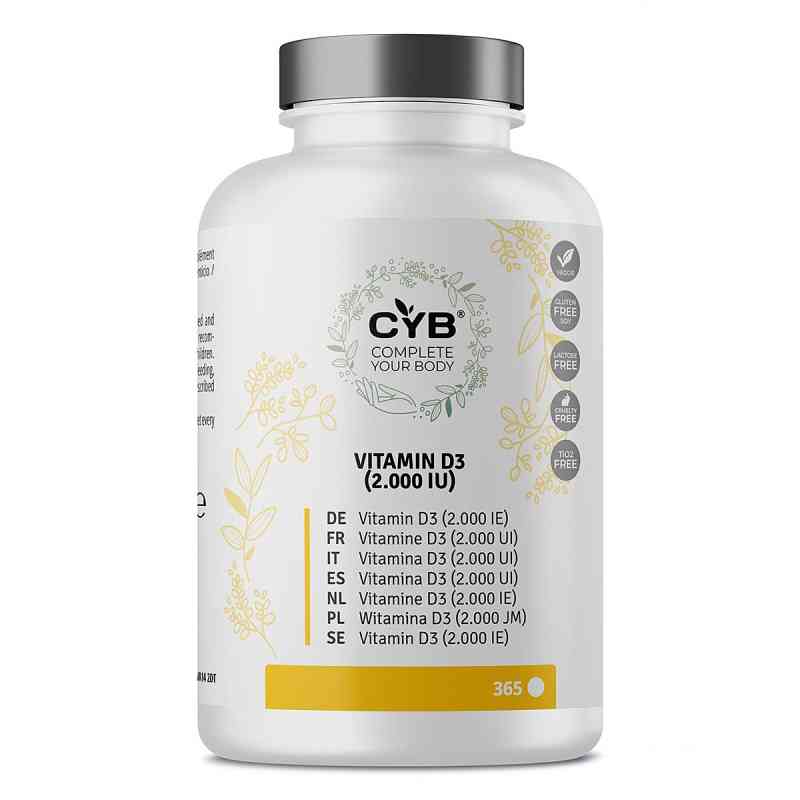 CYB® Vitamin D3 2000 IE Tabletten 365 stk von MedGoNET GmbH PZN 18492506
