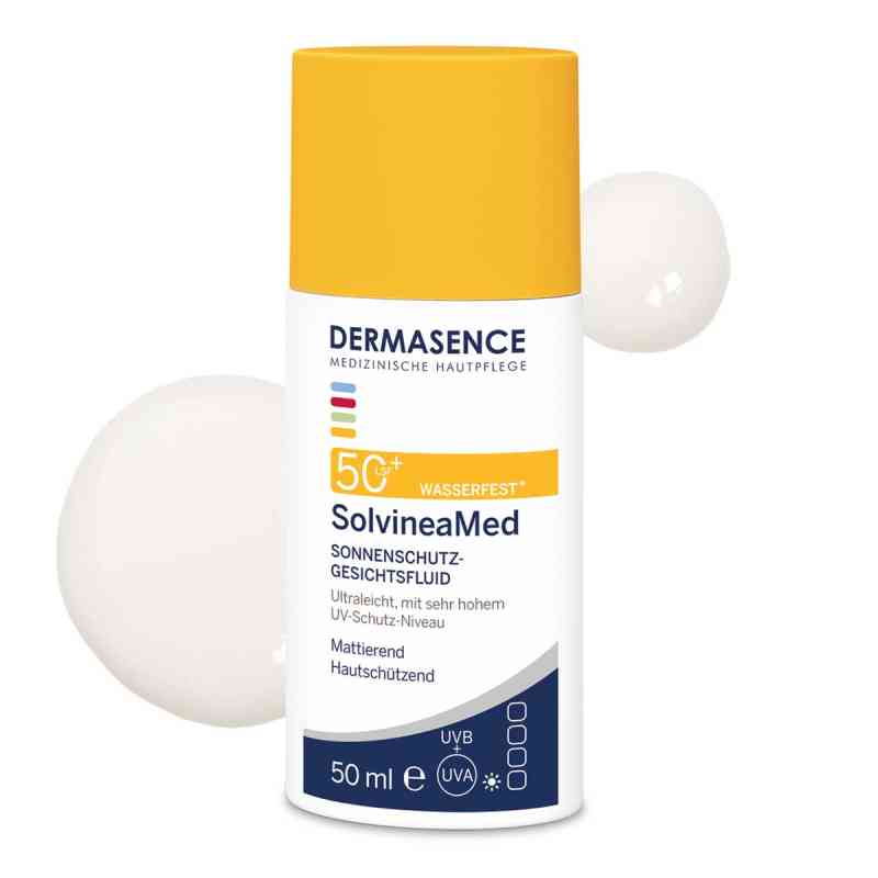 DERMASENCE SolvineaMed Sonnenschutz-Gesichtsfluid LSF50 50 ml von Medicos Kosmetik GmbH & Co. KG PZN 20097881
