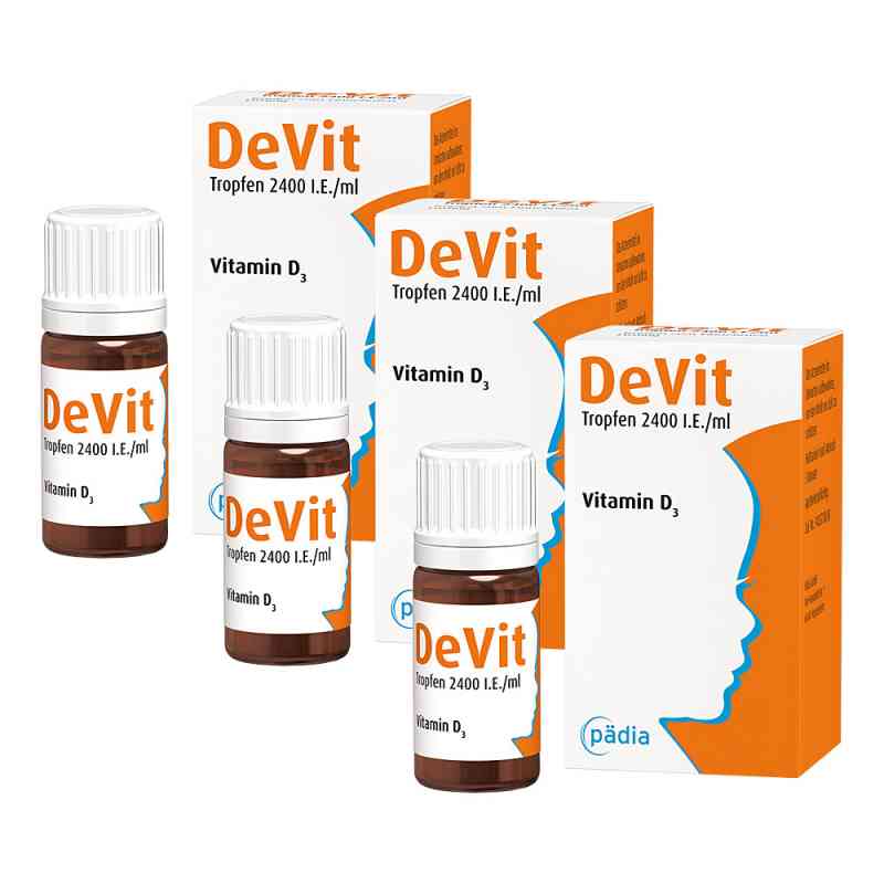 Devit Tropfen 2400 I.e./ml Tropfen zum Einnehmen 3X10 ml von Pädia GmbH PZN 12426566