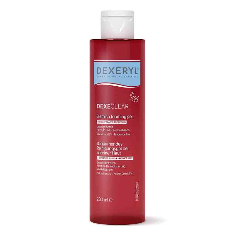 Dexeryl Dexeclear Reinigungsgel Schäum.unreine Haut 200 ml von PIERRE FABRE DERMO KOSMETIK GmbH PZN 19641859