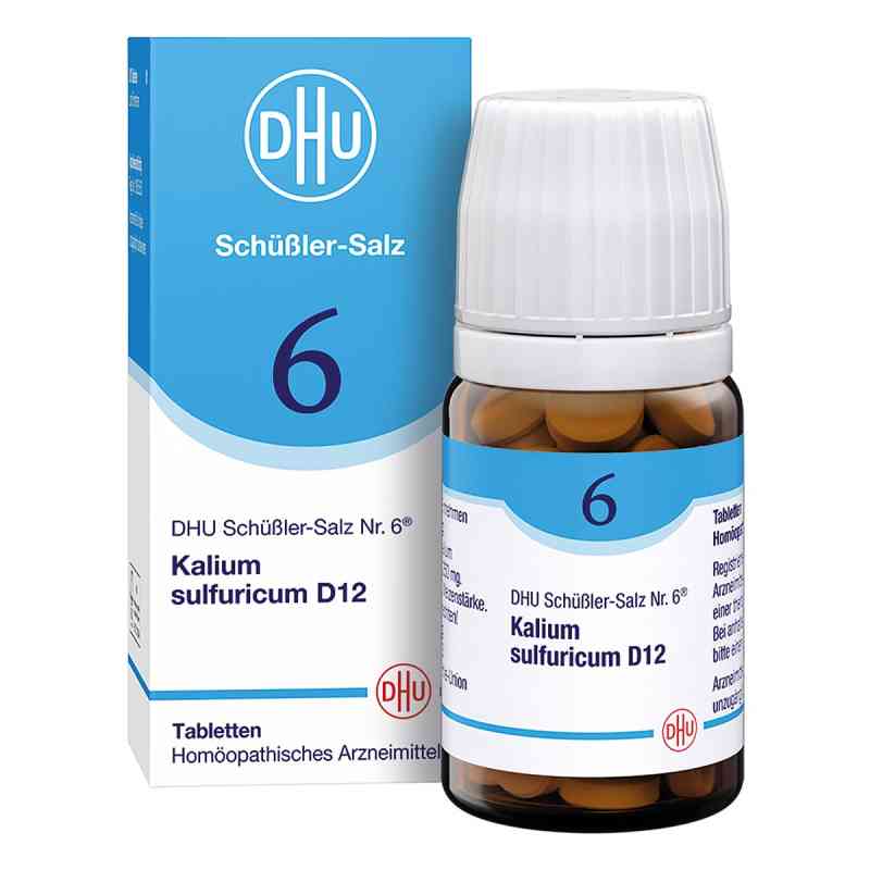 DHU Schüßler-Salz Nummer 6 Kalium sulfuricum D12 Tabletten 80 stk von DHU-Arzneimittel GmbH & Co. KG PZN 00274306