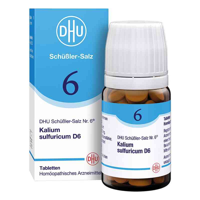 DHU Schüßler-Salz Nummer 6 Kalium sulfuricum D6 Tabletten 80 stk von DHU-Arzneimittel GmbH & Co. KG PZN 00274275