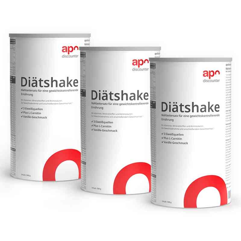 Diätshake Vanille von apodiscounter 3x500 g von apo.com Group GmbH PZN 08107206