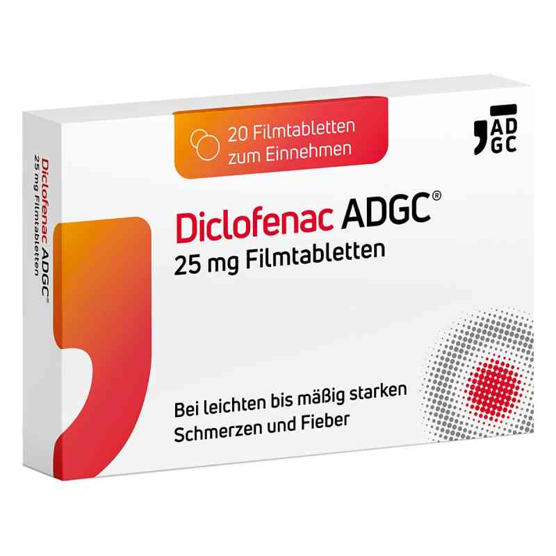 Diclofenac ADGC® 25 mg Filmtabletten 20 stk von Zentiva Pharma GmbH PZN 19348987