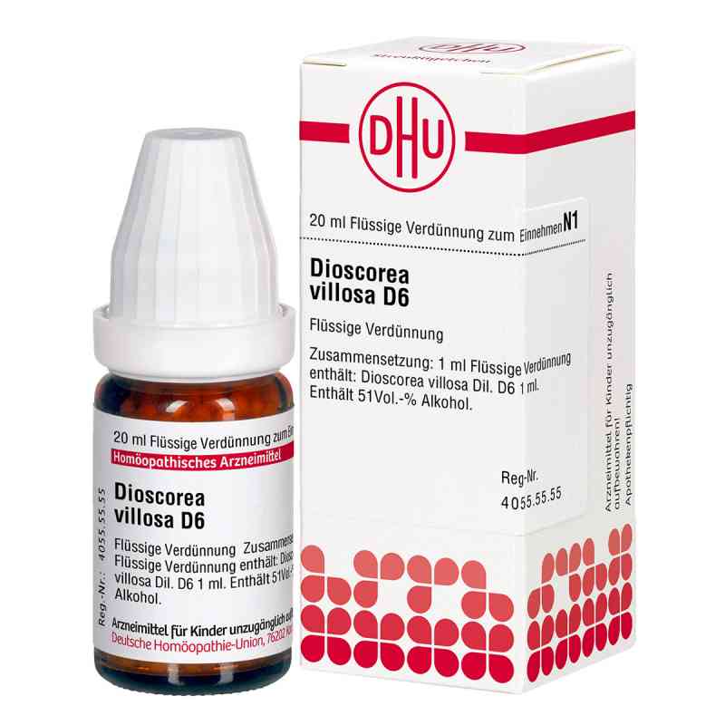 Dioscorea Villosa D6 Dilution 20 ml von DHU-Arzneimittel GmbH & Co. KG PZN 02127495