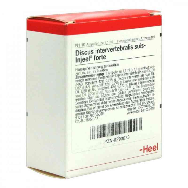 Discus Intervertebralis suis Injeel forte Ampullen 10 stk von Biologische Heilmittel Heel GmbH PZN 00290073