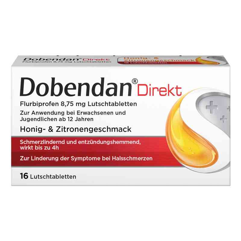 Dobendan Direkt Flurbiprofen 8,75 mg Lutschtabletten 16 stk von Reckitt Benckiser Deutschland Gm PZN 17518439
