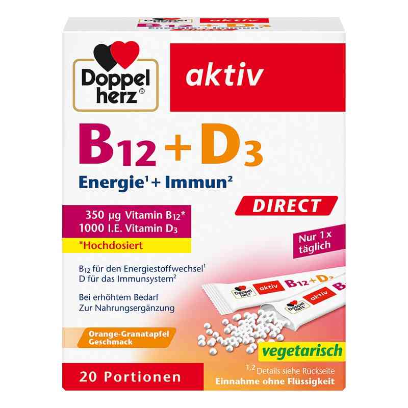 Doppelherz B12+d3 Direct Pellets 20 stk von Queisser Pharma GmbH & Co. KG PZN 18302285