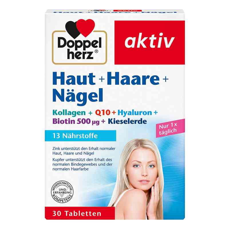 Doppelherz Haut + Haare + Nägel Tabletten 30 stk von Queisser Pharma GmbH & Co. KG PZN 04700651