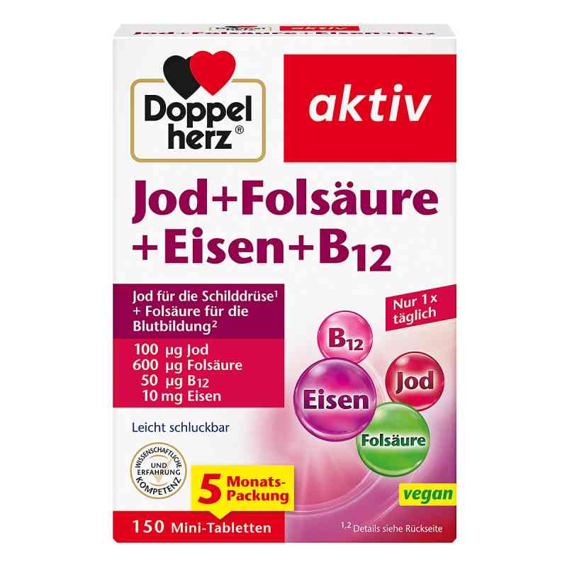 Doppelherz Jod+folsäure+eisen+b12 Tabletten 150 stk von Queisser Pharma GmbH & Co. KG PZN 18710558