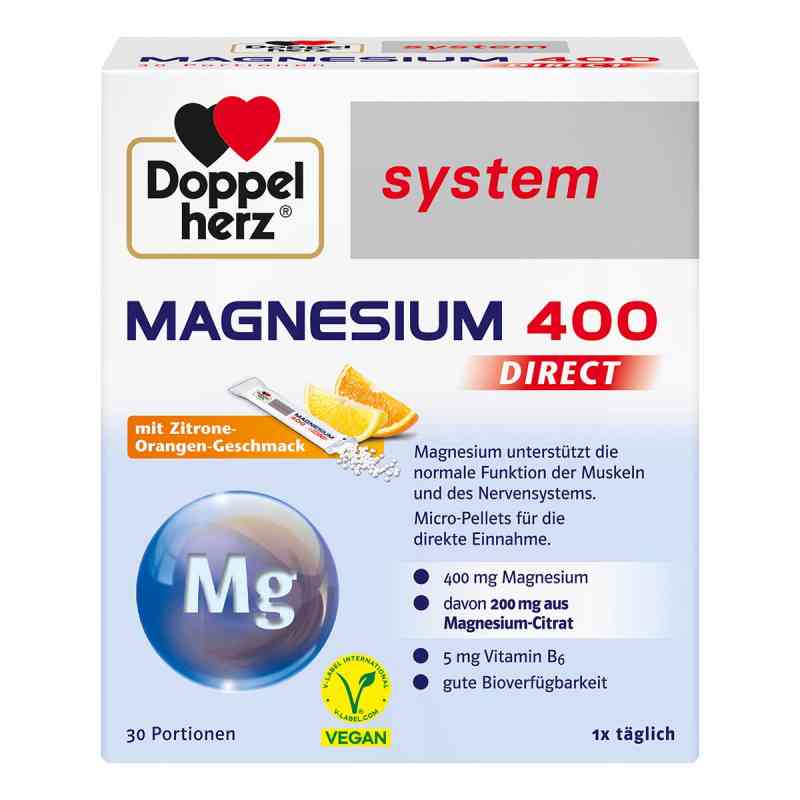 Doppelherz Magnesium 400 Direct system Pellets 30 stk von Queisser Pharma GmbH & Co. KG PZN 13590078