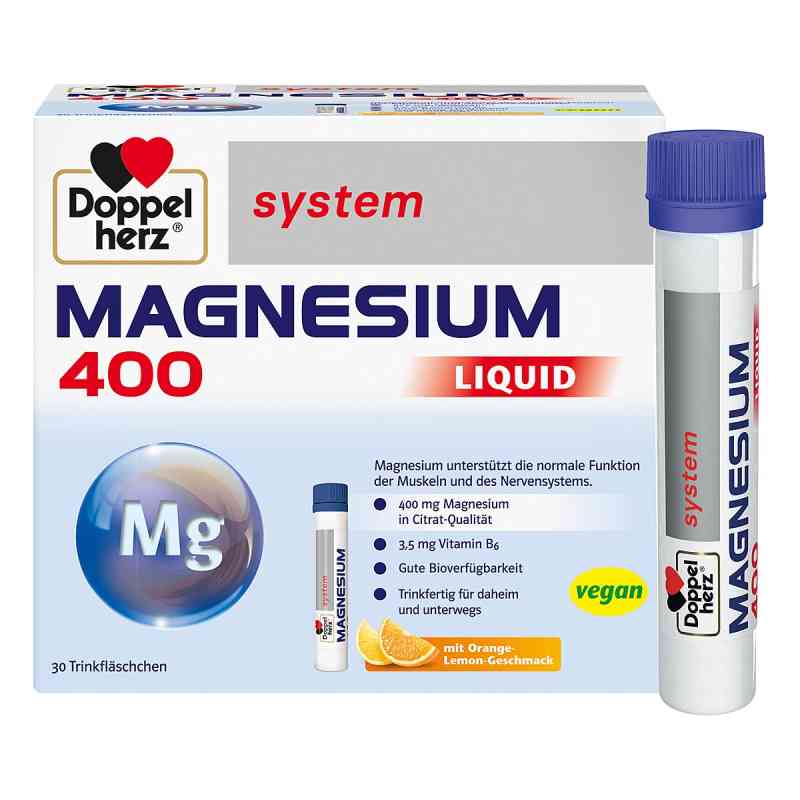 Doppelherz Magnesium 400 Liquid System Trinkampulle (n) 30 stk von Queisser Pharma GmbH & Co. KG PZN 17946158