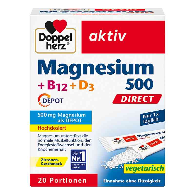 Doppelherz Magnesium 500 + B12 + D3 DEPOT DIRECT 20 stk von Queisser Pharma GmbH & Co. KG PZN 19397135