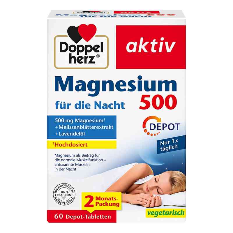 Doppelherz Magnesium 500 für die Nacht Tabletten 60 stk von Queisser Pharma GmbH & Co. KG PZN 18380925