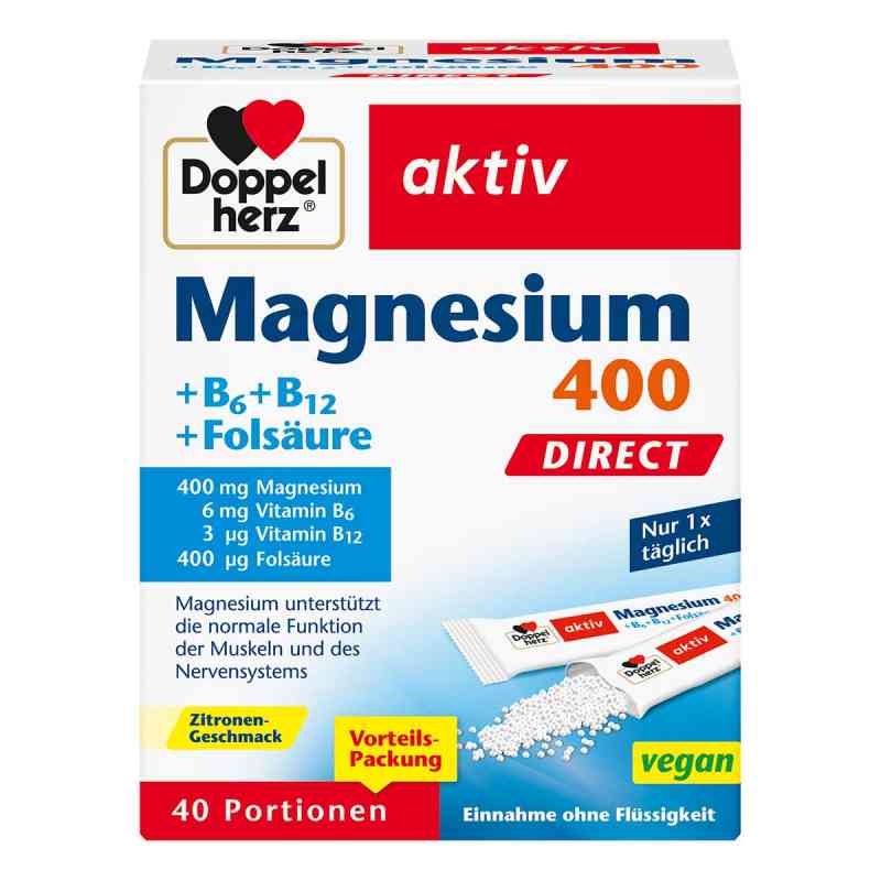 Doppelherz Magnesium + B Vitamine Direct Pellets 40 stk von Queisser Pharma GmbH & Co. KG PZN 11616135