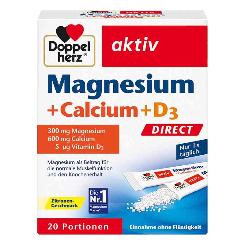 Doppelherz Magnesium+calcium+d3 Direct Pellets 20 stk von Queisser Pharma GmbH & Co. KG PZN 07014117