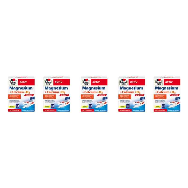 Doppelherz Magnesium+Calcium+D3 Direct Pellets 5x20 stk von Queisser Pharma GmbH & Co. KG PZN 08109087
