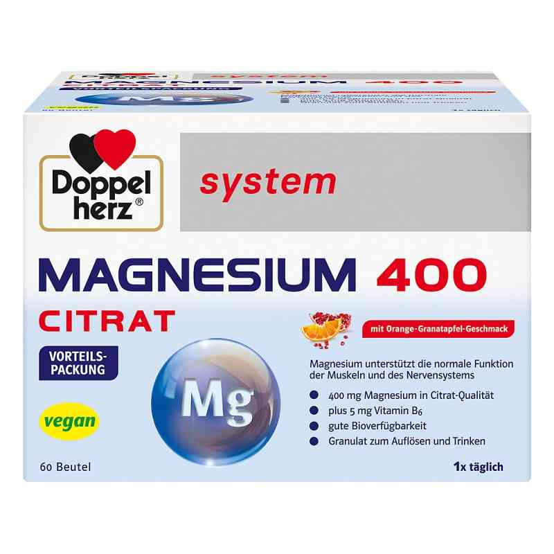 Doppelherz system Magnesium 400 Citrat 60 stk von Queisser Pharma GmbH & Co. KG PZN 16622146