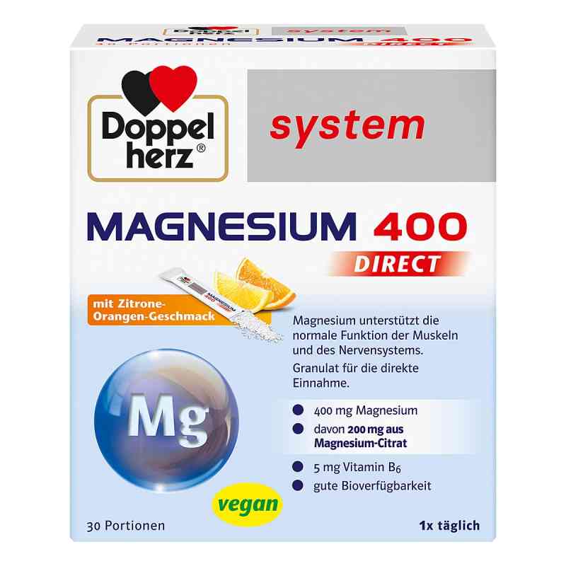Doppelherz system Magnesium 400 DIRECT 30 stk von Queisser Pharma GmbH & Co. KG PZN 13590078