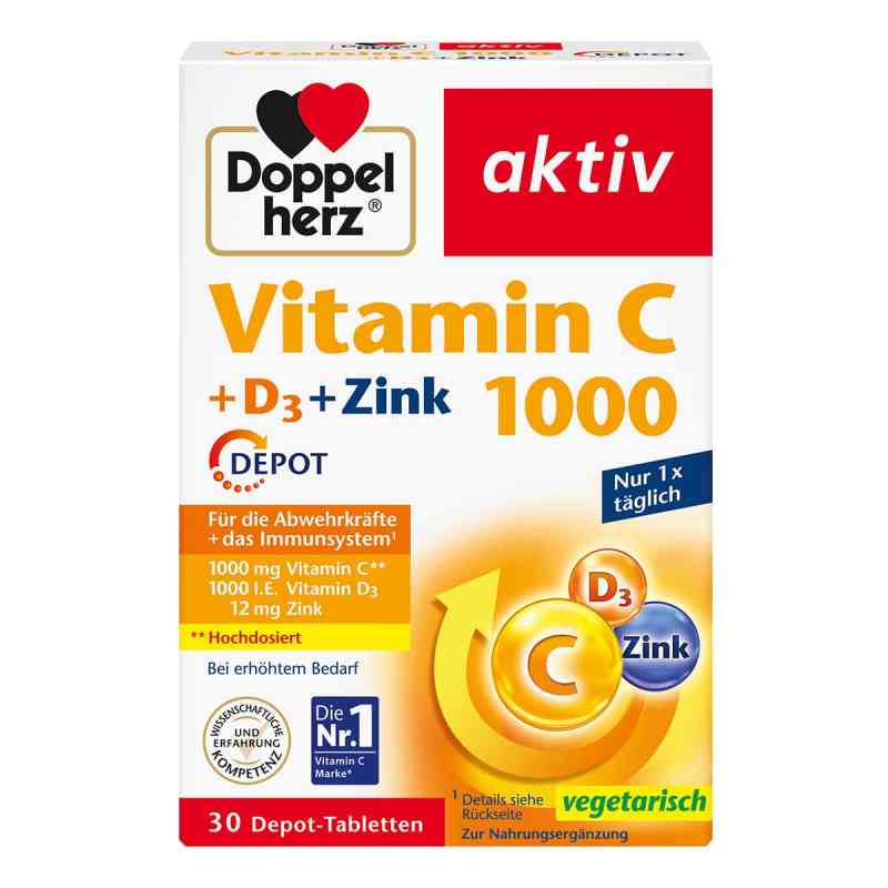 Doppelherz Vitamin C1000 +D3+Zink Depot Tabletten 30 stk von Queisser Pharma GmbH & Co. KG PZN 17580390