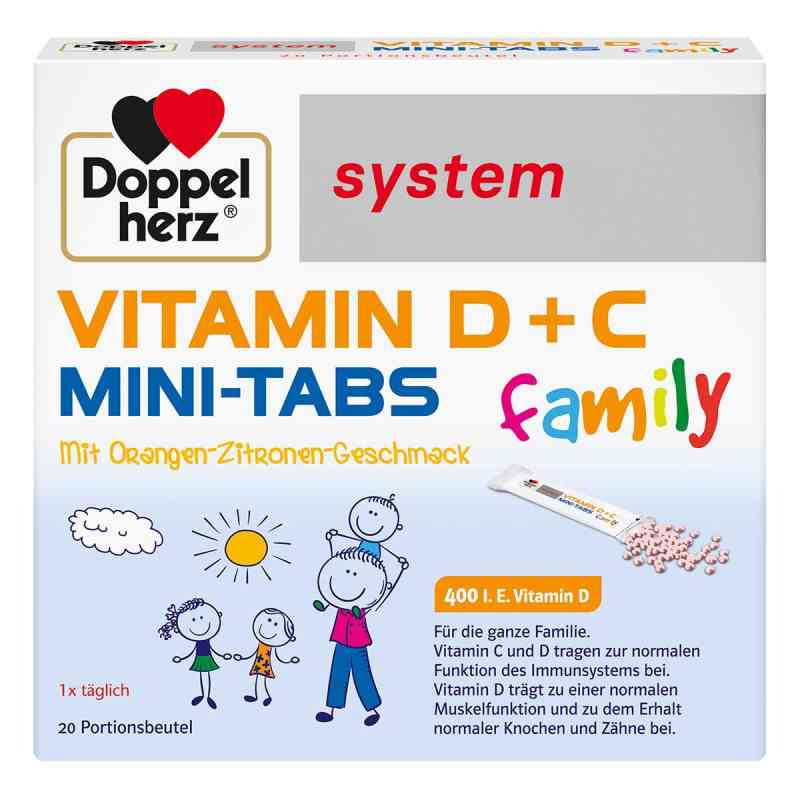 Doppelherz Vitamin D+c Mini-tabs Family System 20 stk von Queisser Pharma GmbH & Co. KG PZN 19406785