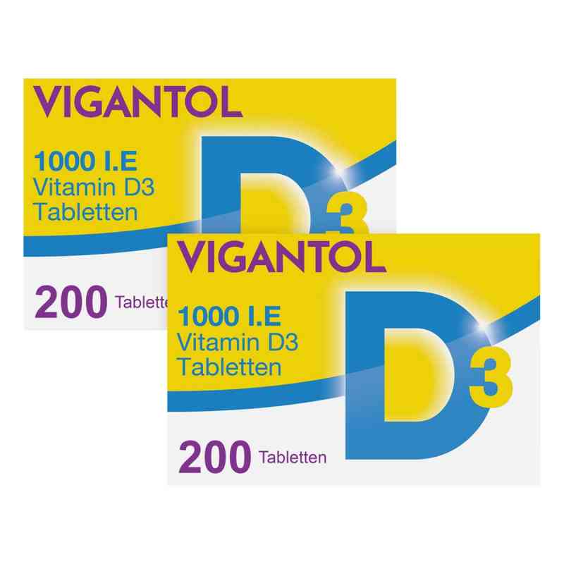 Doppelpackung Vigantol 1.000 I.e. Vitamin D3 Tabletten 2x200 stk