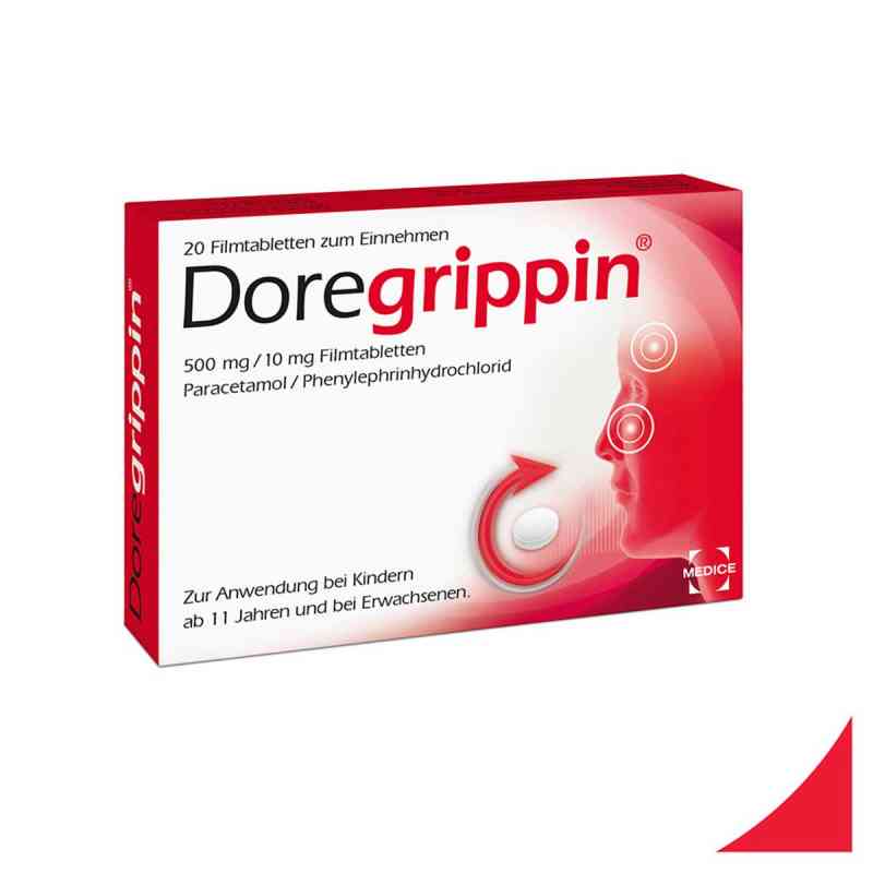 Doregrippin 500mg/10mg bei Erkältungsschmerzen 20 stk von MEDICE Arzneimittel Pütter GmbH& PZN 04587812
